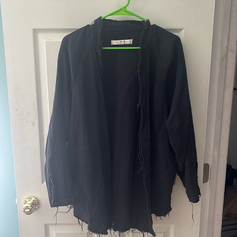 100% Cotton Free People Oversized Button Down